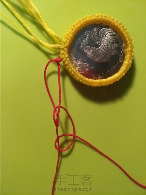 鸡宝宝的手工鸡。 第13步