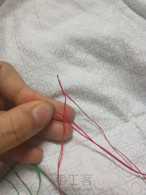 无痕金刚结转运珠戒指 第6步