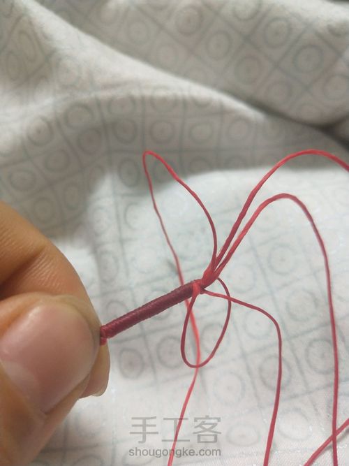 无痕金刚结转运珠戒指 第8步