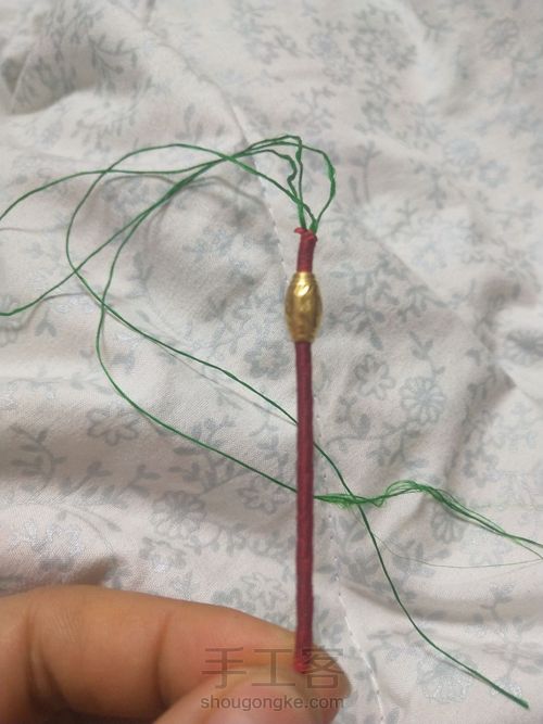 无痕金刚结转运珠戒指 第9步