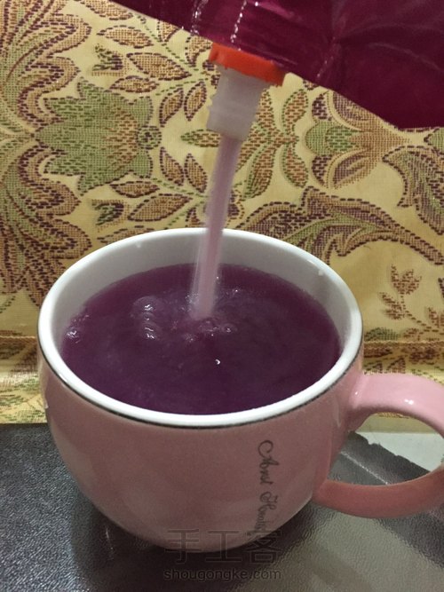 葡萄味果汁 第3步