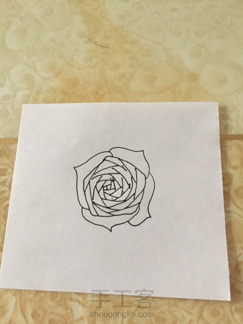 画玫瑰🌹 第7步