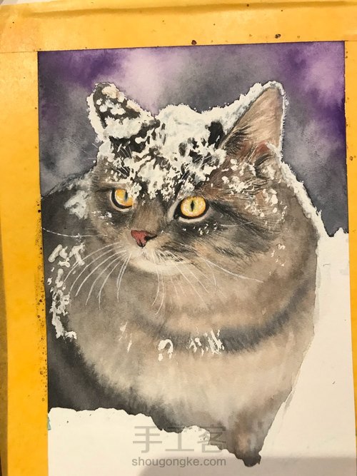 雪中的喵 第10步