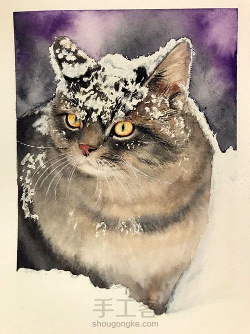 雪中的喵 第14步