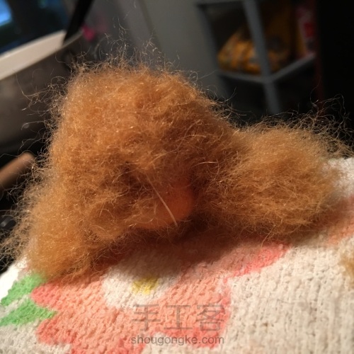 泰迪植毛 羊毛毡可爱小挂件 第10步