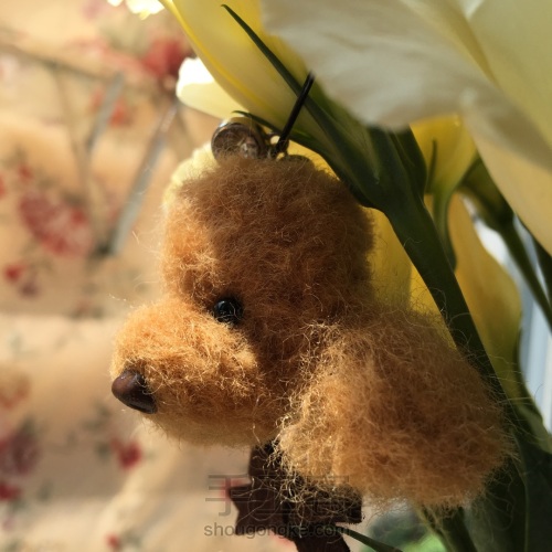 泰迪植毛 羊毛毡可爱小挂件 第15步