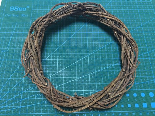 松塔花环之圣诞款 第2步