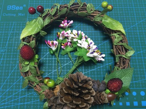 松塔花环之圣诞款 第12步