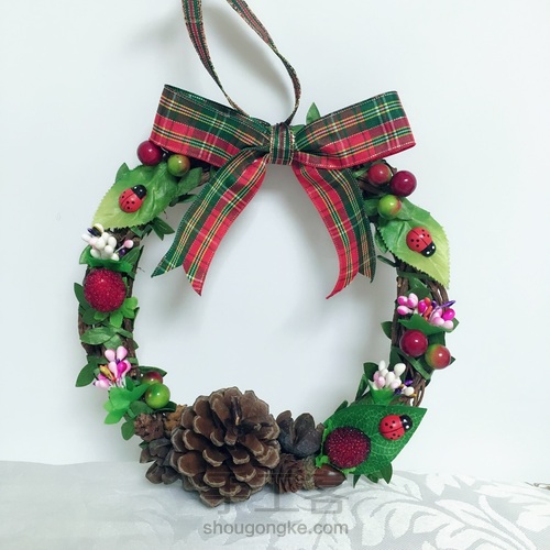 松塔花环之圣诞款 第24步