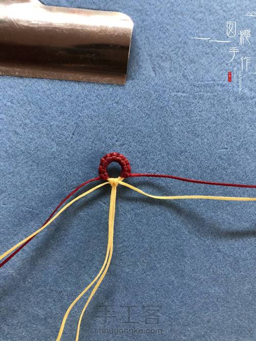 扣眼与6线包珠详细分解图 第15步