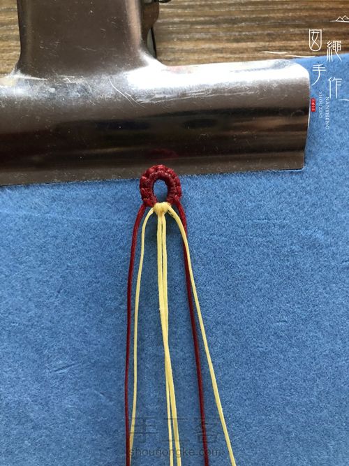 扣眼与6线包珠详细分解图 第17步