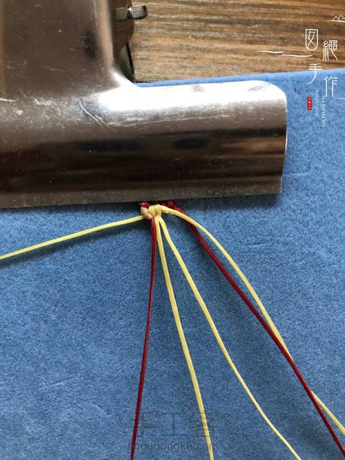 扣眼与6线包珠详细分解图 第18步