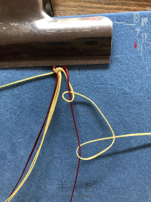 扣眼与6线包珠详细分解图 第19步