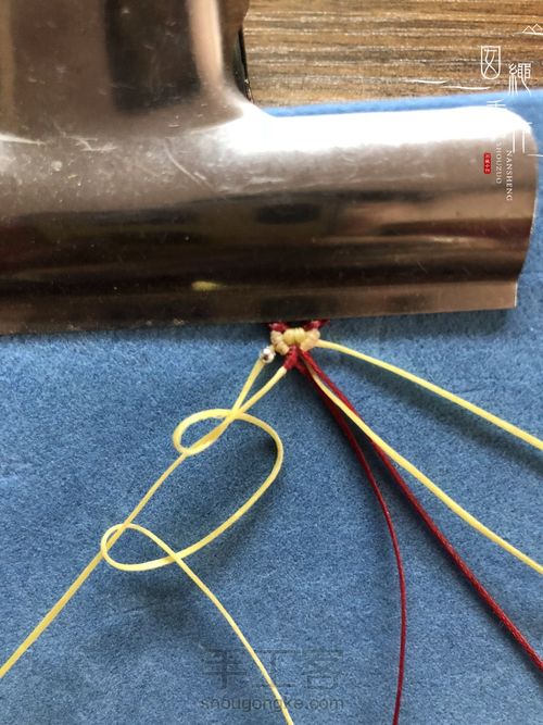 扣眼与6线包珠详细分解图 第24步