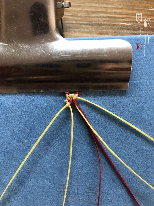 扣眼与6线包珠详细分解图 第25步