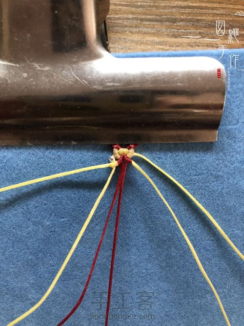 扣眼与6线包珠详细分解图 第27步
