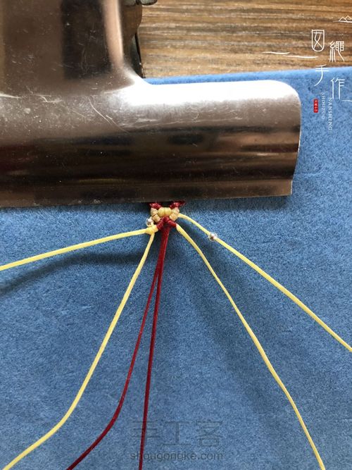 扣眼与6线包珠详细分解图 第28步