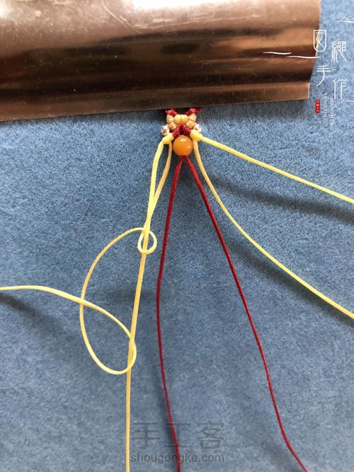 扣眼与6线包珠详细分解图 第31步