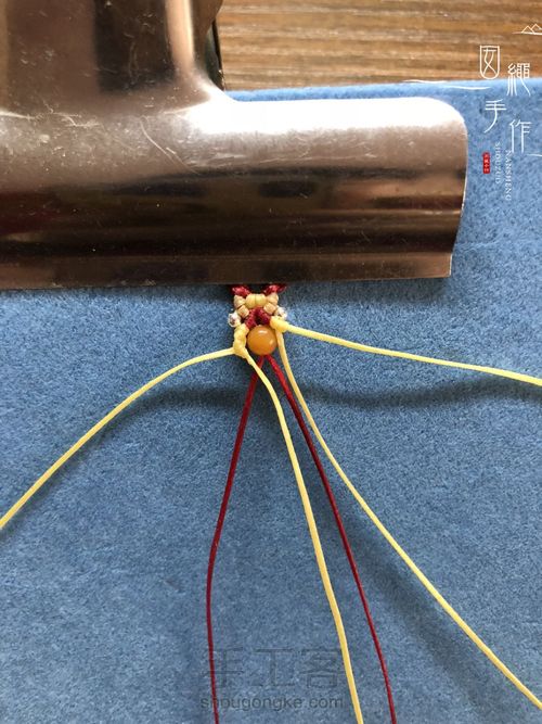 扣眼与6线包珠详细分解图 第32步