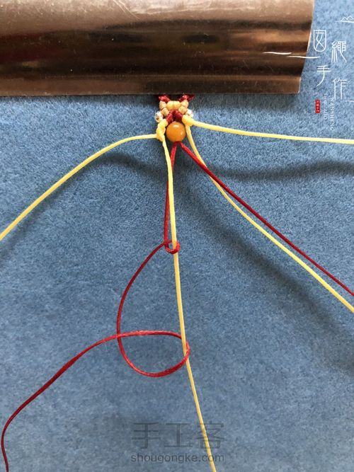 扣眼与6线包珠详细分解图 第33步