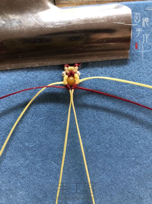 扣眼与6线包珠详细分解图 第38步