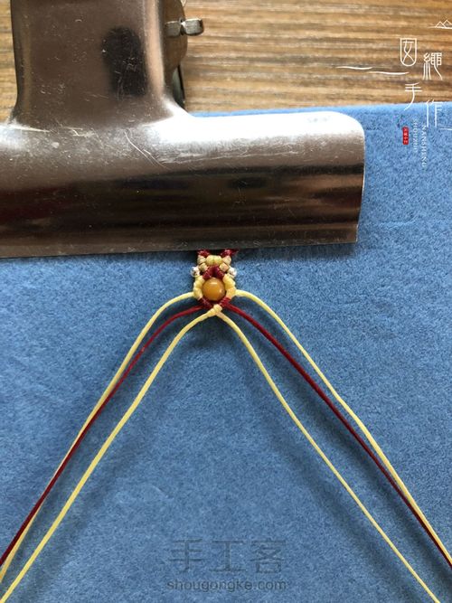 扣眼与6线包珠详细分解图 第40步