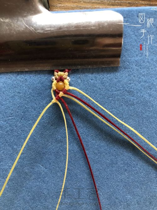 扣眼与6线包珠详细分解图 第43步