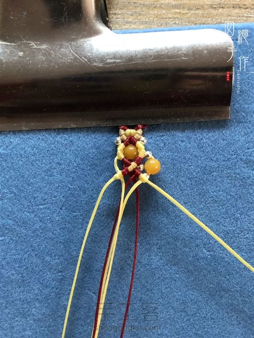扣眼与6线包珠详细分解图 第47步
