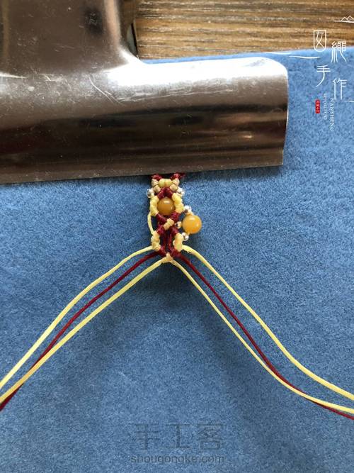 扣眼与6线包珠详细分解图 第49步
