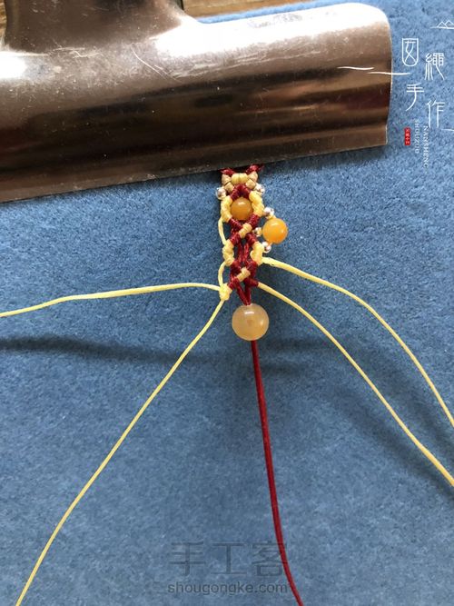 扣眼与6线包珠详细分解图 第54步
