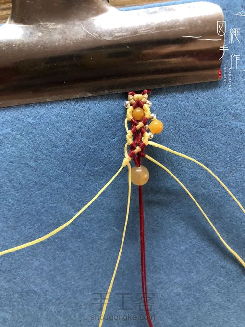 扣眼与6线包珠详细分解图 第56步
