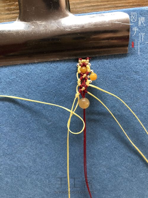 扣眼与6线包珠详细分解图 第57步