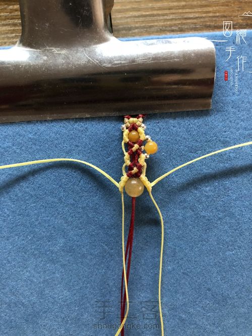 扣眼与6线包珠详细分解图 第60步