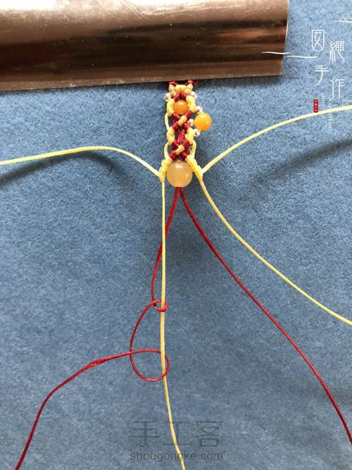 扣眼与6线包珠详细分解图 第61步