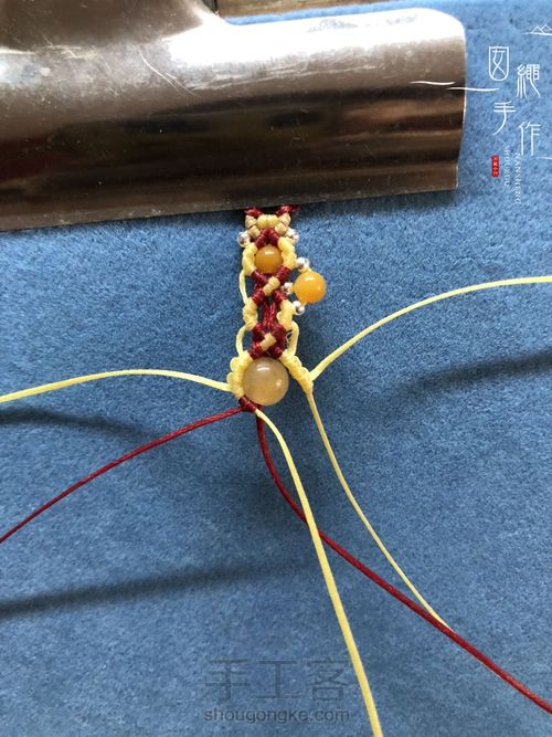扣眼与6线包珠详细分解图 第62步