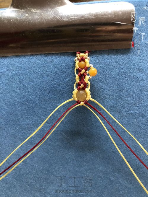 扣眼与6线包珠详细分解图 第66步