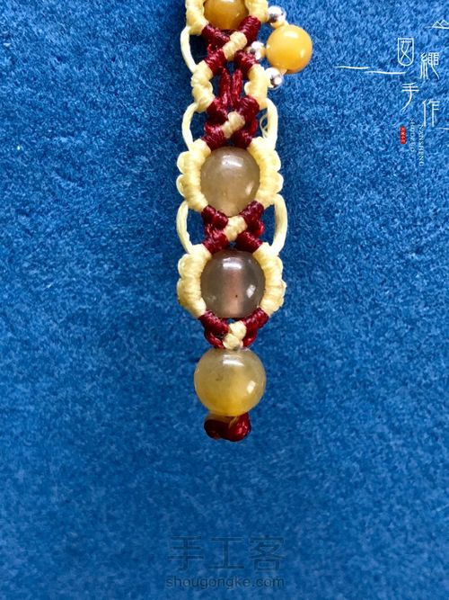 扣眼与6线包珠详细分解图 第70步