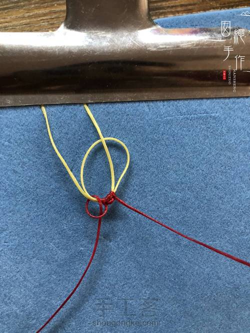 扣眼与6线包珠详细分解图 第8步