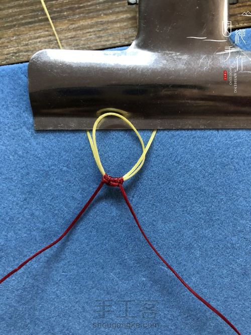 扣眼与6线包珠详细分解图 第9步