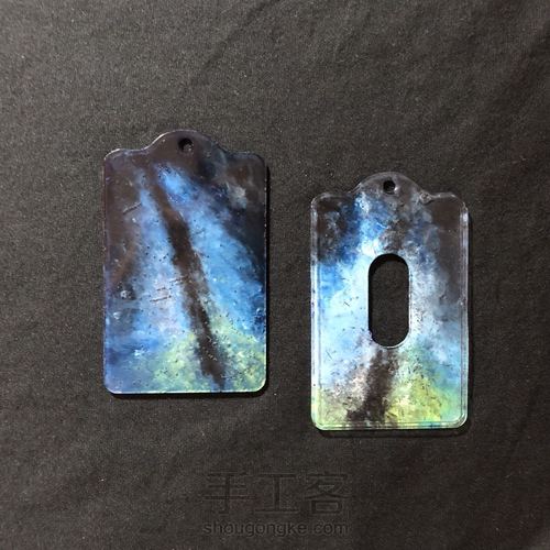 来一个滴胶深蓝星空卡套吧 第11步