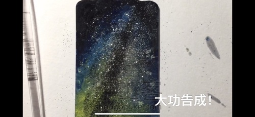 来一个滴胶深蓝星空卡套吧 第9步