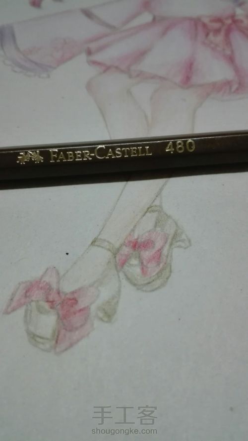 【wei】一个手绘彩铅上色教程 第17步