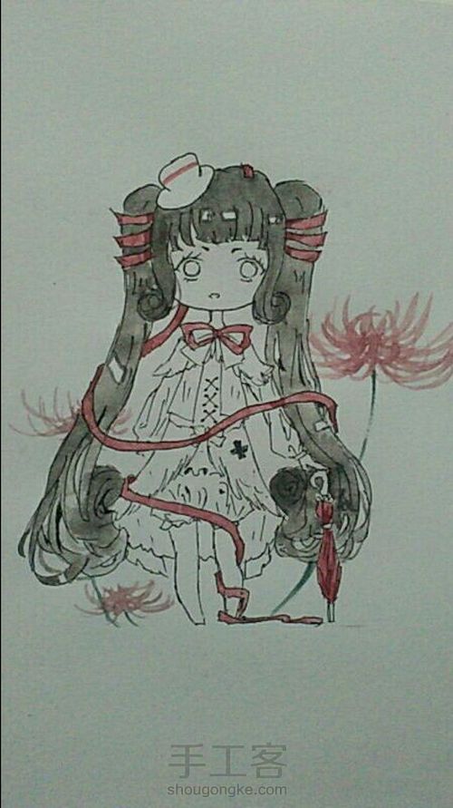 【彼岸花】曼珠沙华 第4步