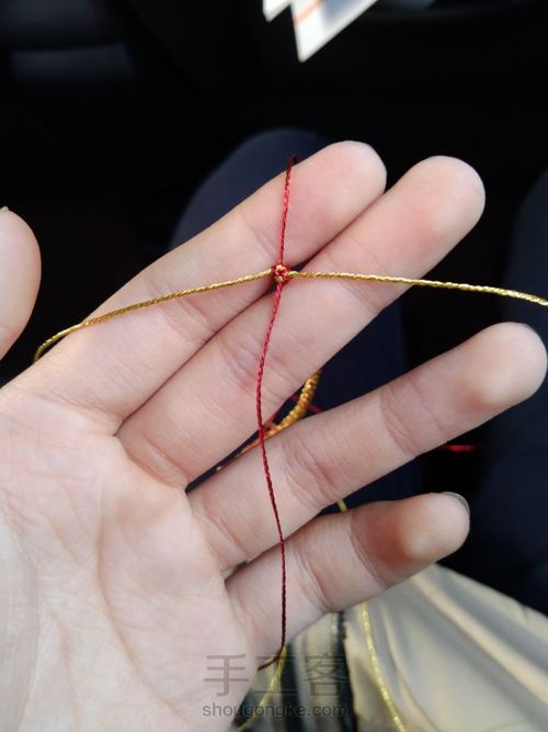 天气之子彩蛋,泷奶奶同款结绳 第2步