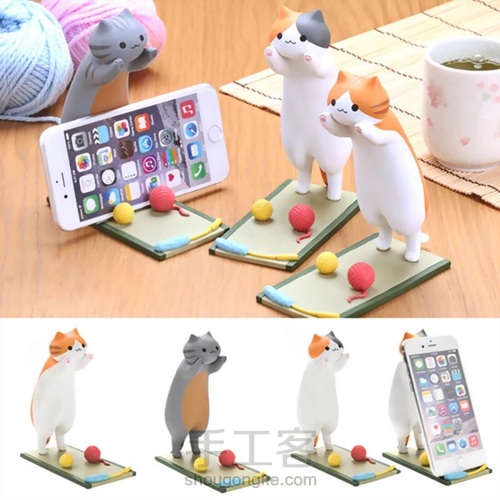 论如何自制一个猫咪手机架 第1步