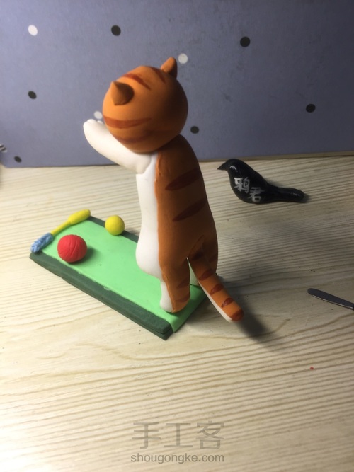 论如何自制一个猫咪手机架 第28步