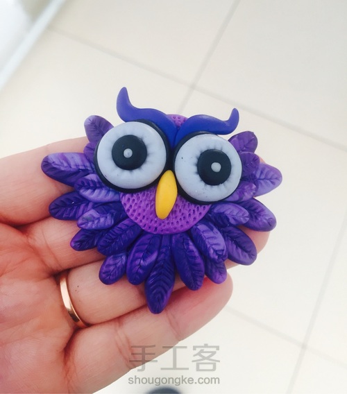 简单又可爱的猫头鹰 第26步