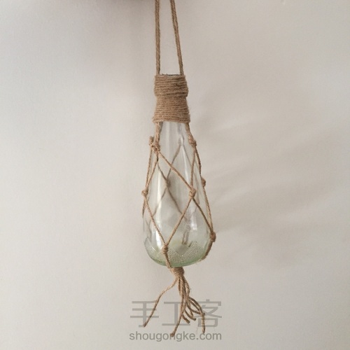 麻绳花瓶挂件 第8步