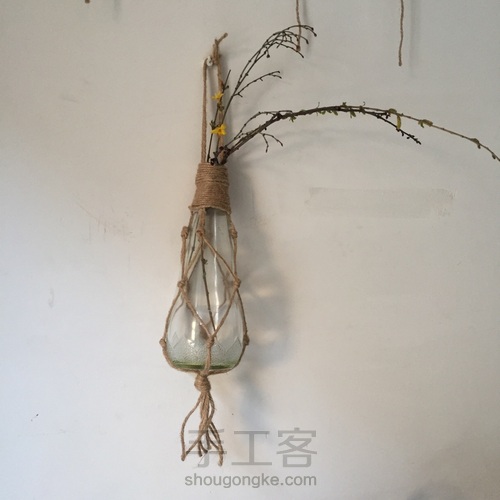 麻绳花瓶挂件 第9步