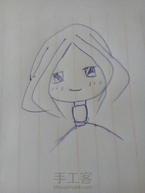 手帐简笔画,可爱欧!👑 第14步